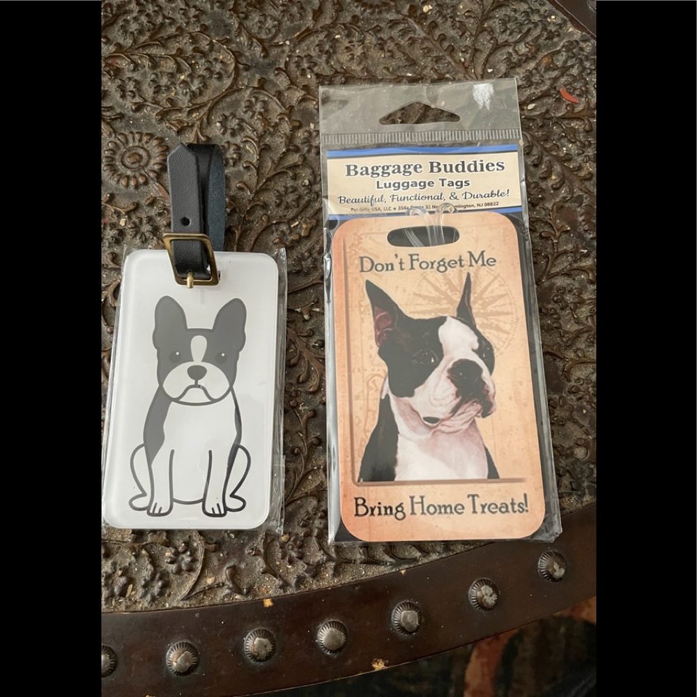 Boston Terrier - Two luggage tags